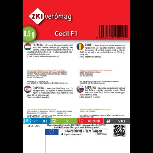 ZKI Paprika Cecil F1 0,5g