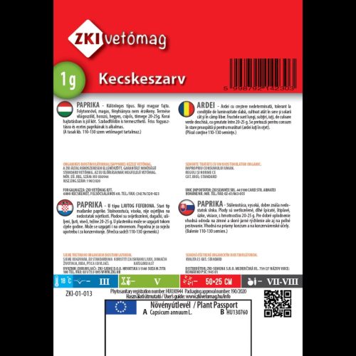 ZKI Paprika Kecskeszarv 1g